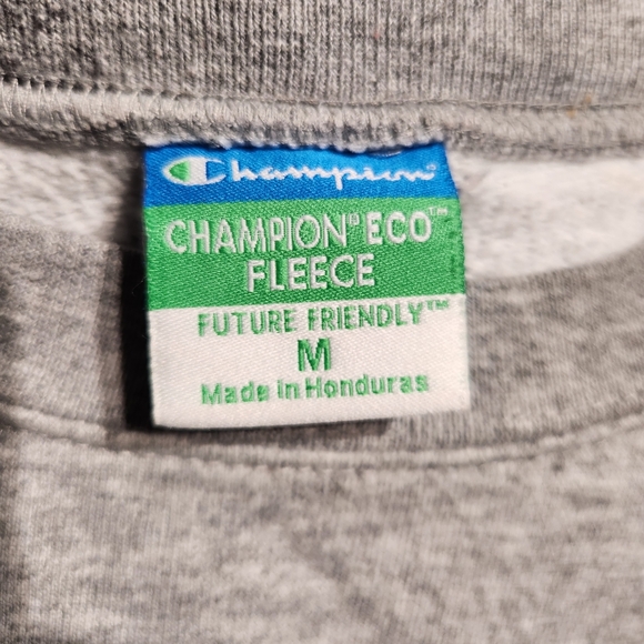 CHAMPION ST. JOHNS  UNIVERSITY MENS CREW NECK SWEAT SHIRT GRAY Medium - Picture 4 of 5